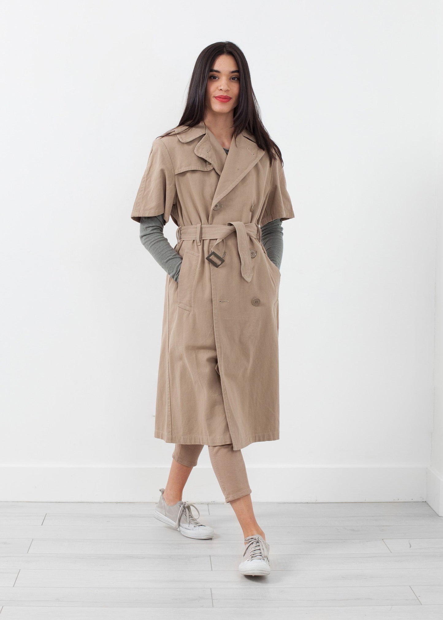 Rolled Sleeve Trenchcoat