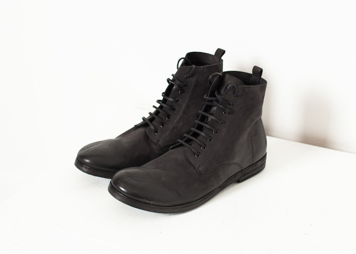 Combat Ankle Boot in Black